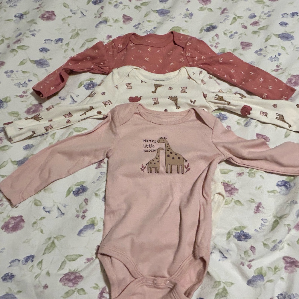 Baby girl long sleve onesies